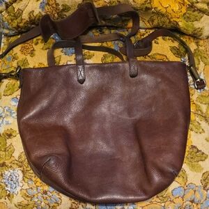 Madewell Brown Leather Tote Bag
